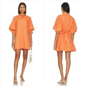 SOVERE Focus Smock Dress in Papaya